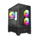 MaxGreen 350 Mid-Tower M-ATX Gaming Case With 3 ARGB Fan